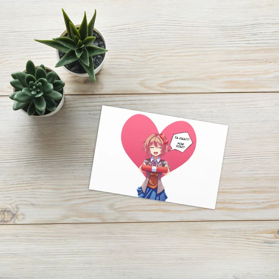 DDLC Valentine day card Sayori product image (7)