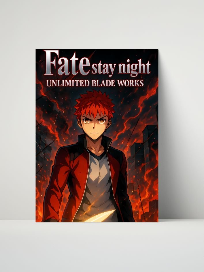 Fate/stay night – Unlimited Blade Works Shirou 8x10 Metal Print product image (1)