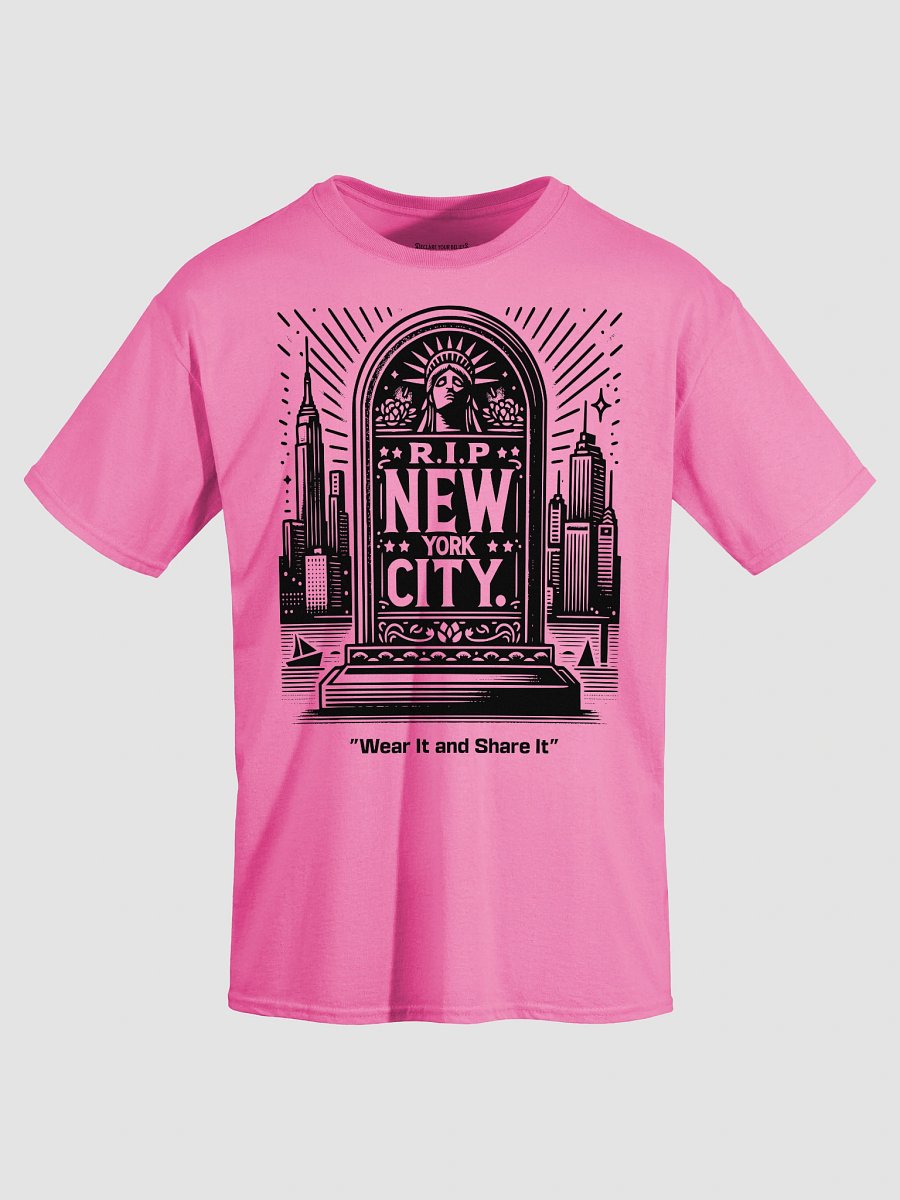 RIP NYC" Gravestone Statement Tee (B) - Black Ink product image (3)