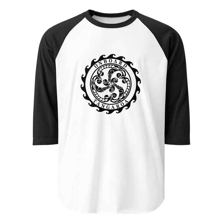 "Onboard Tangaroa" Raglan T-Shirt – Classic Style, All-Day Comfort (Black Logo) product image (1)