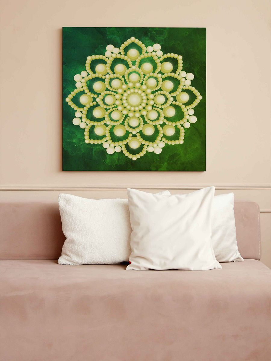 Yellow Flower Mandala Posters, 2 JPG files product image (4)