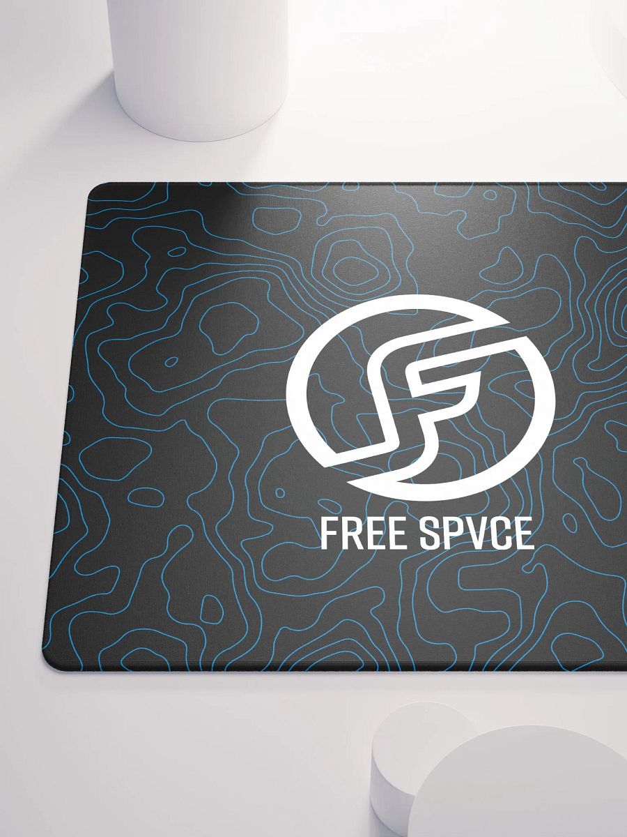 Topographic Black & Blue Mousepad product image (10)