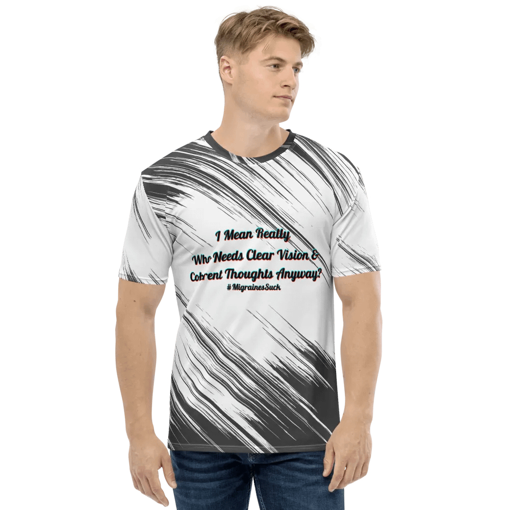 Migraines, Who Needs Clear Vision, White Graphic Tee product image (2)