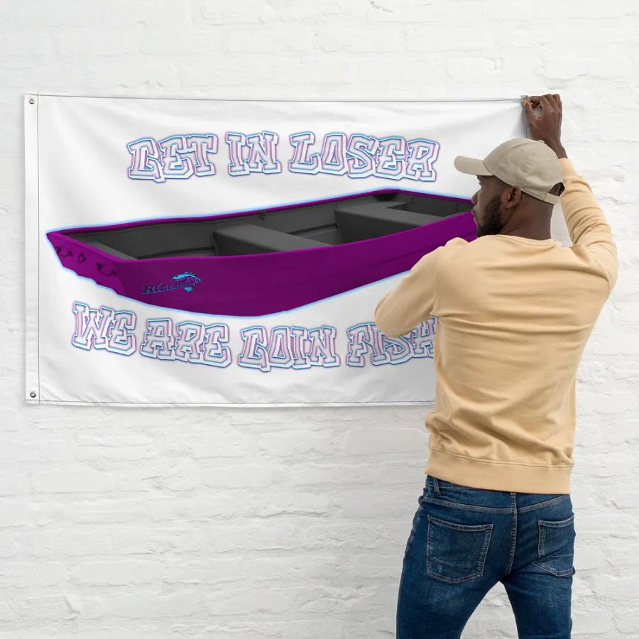 RicerMeanGirls white letter Flag product image (11)