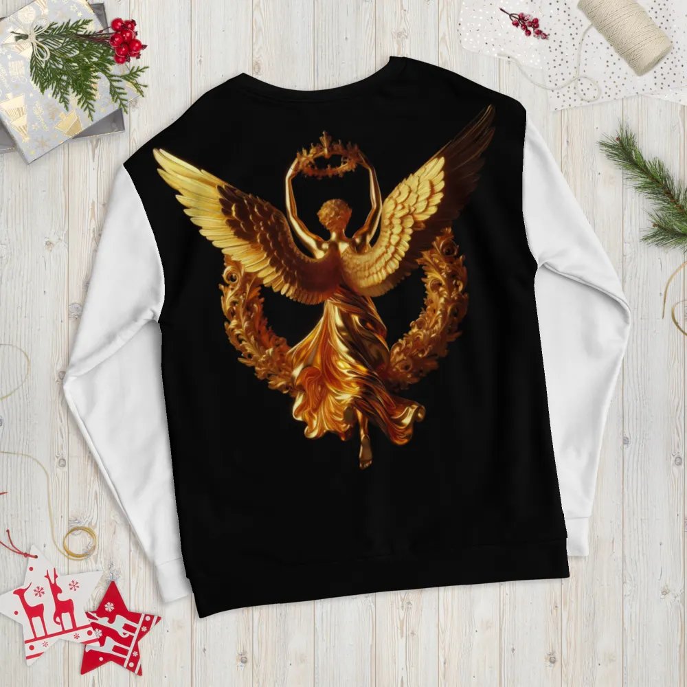 A Golden Angel and Cross - Unisex Sweatshirt #4 product image (9)