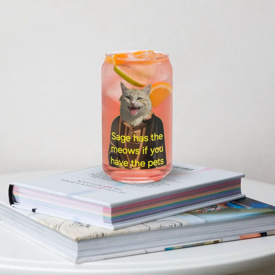 Sage Barter! Glass Can Cup product image (34)