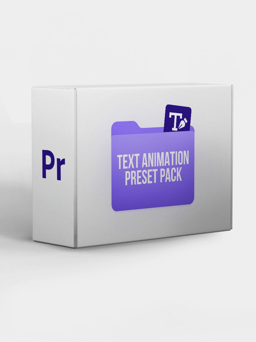 Premiere Pro Text Animation Presets Pack #1 product image (1)