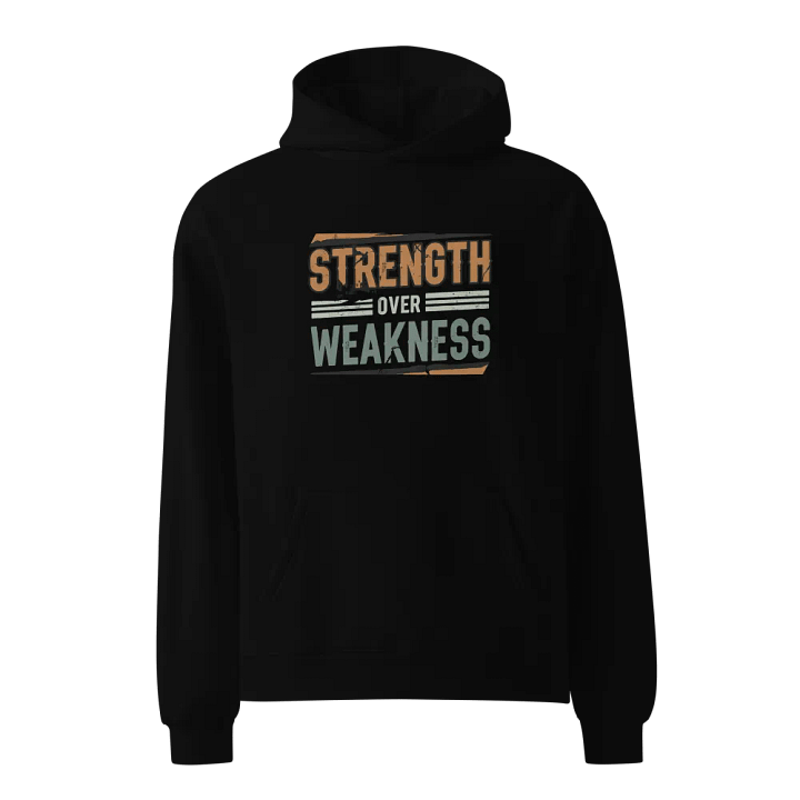 Strength Over Weakness Distressed Hoodie product image (1)