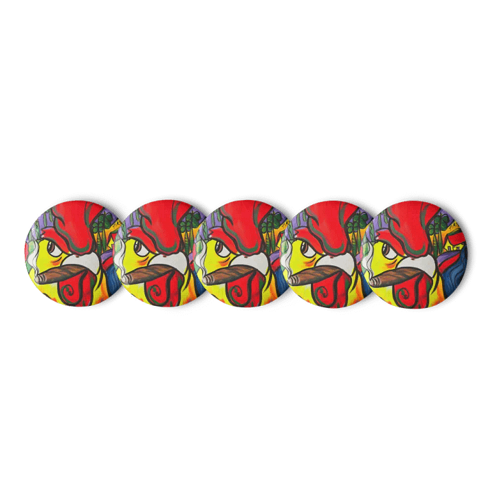 Rooster Ruckus Pin Button Set product image (1)