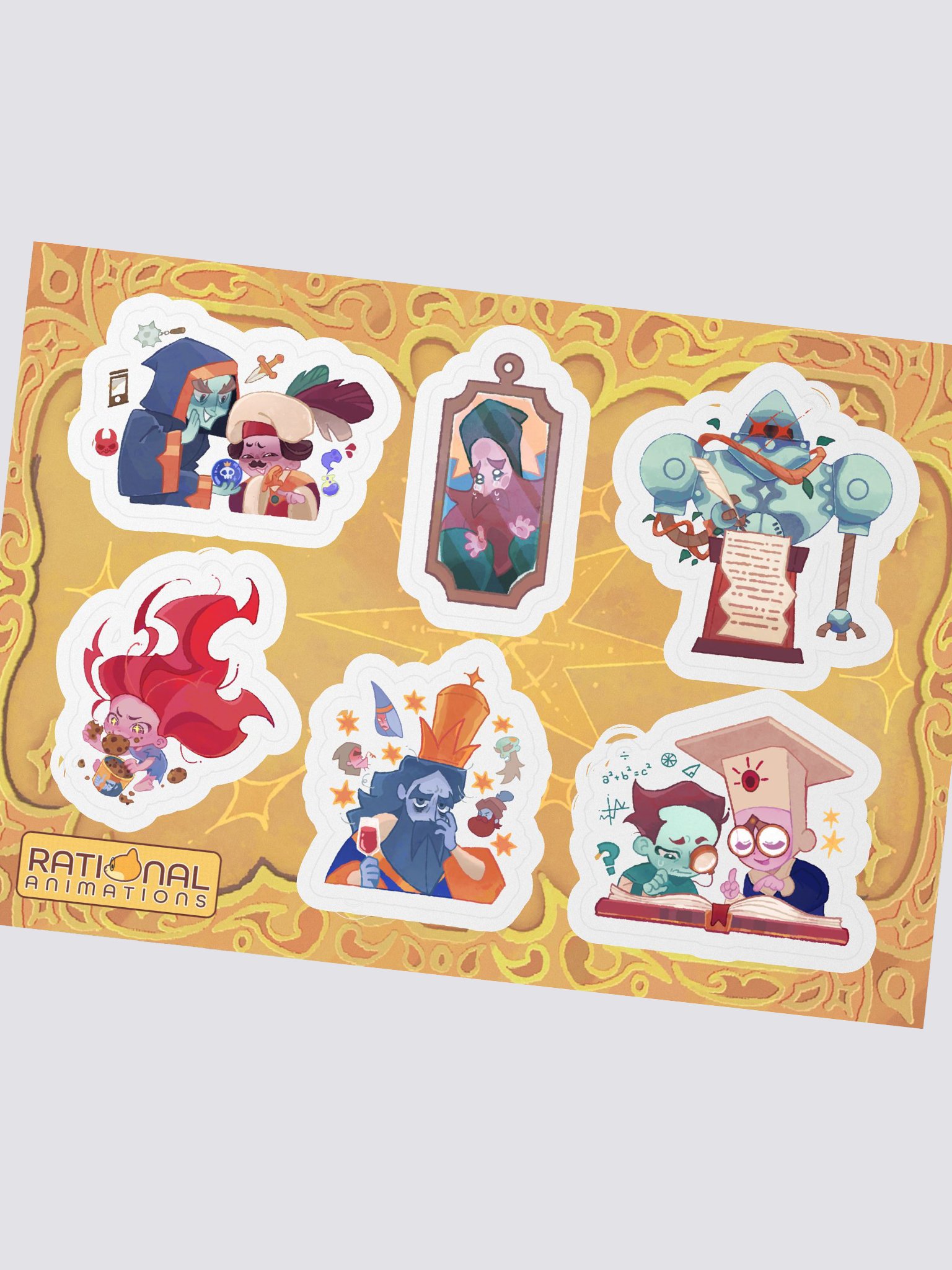 The King and the Golem - Sticker Sheet product image (1)