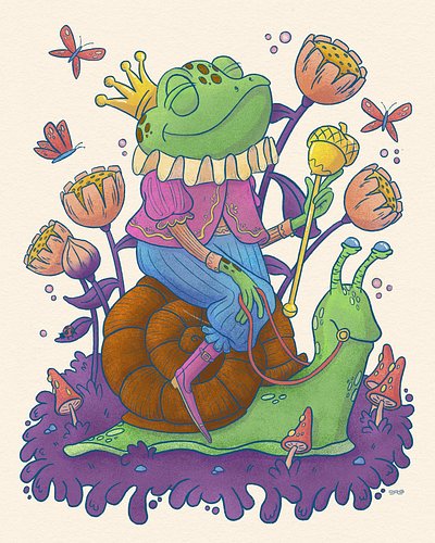 Frog royalty. This one started out as a sketch for the CDA but I couldn’t figure out how to finish it. That is until I made a...