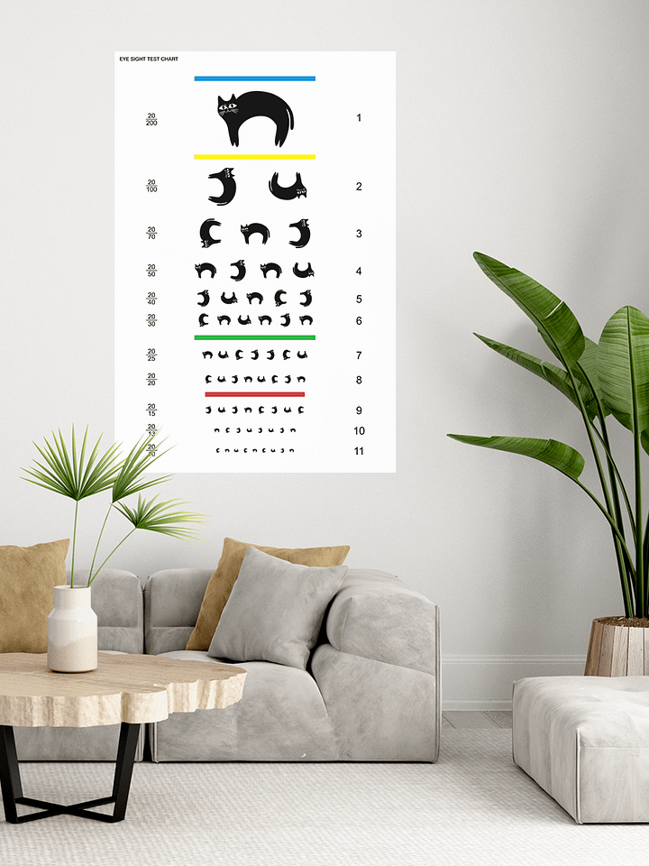 Eyes Sight Test Chart Art Print product image (4)