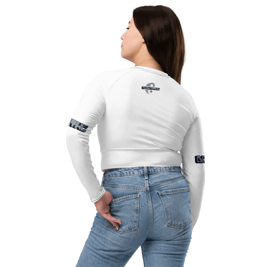 Breathe Recycled Long Sleeve Crop Top – Sustainable Style, Mindful Living product image (8)