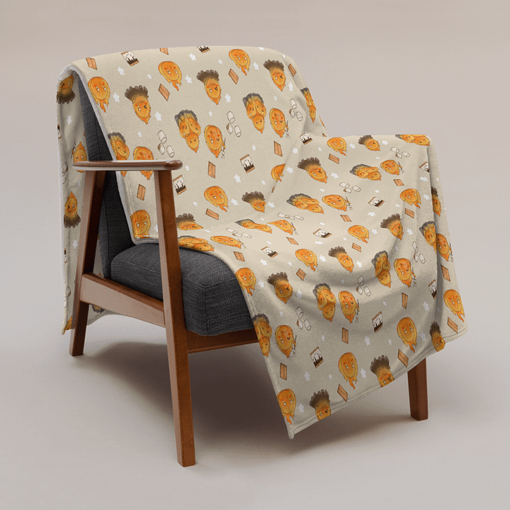 Fire Slime Throw Blanket product image (2)