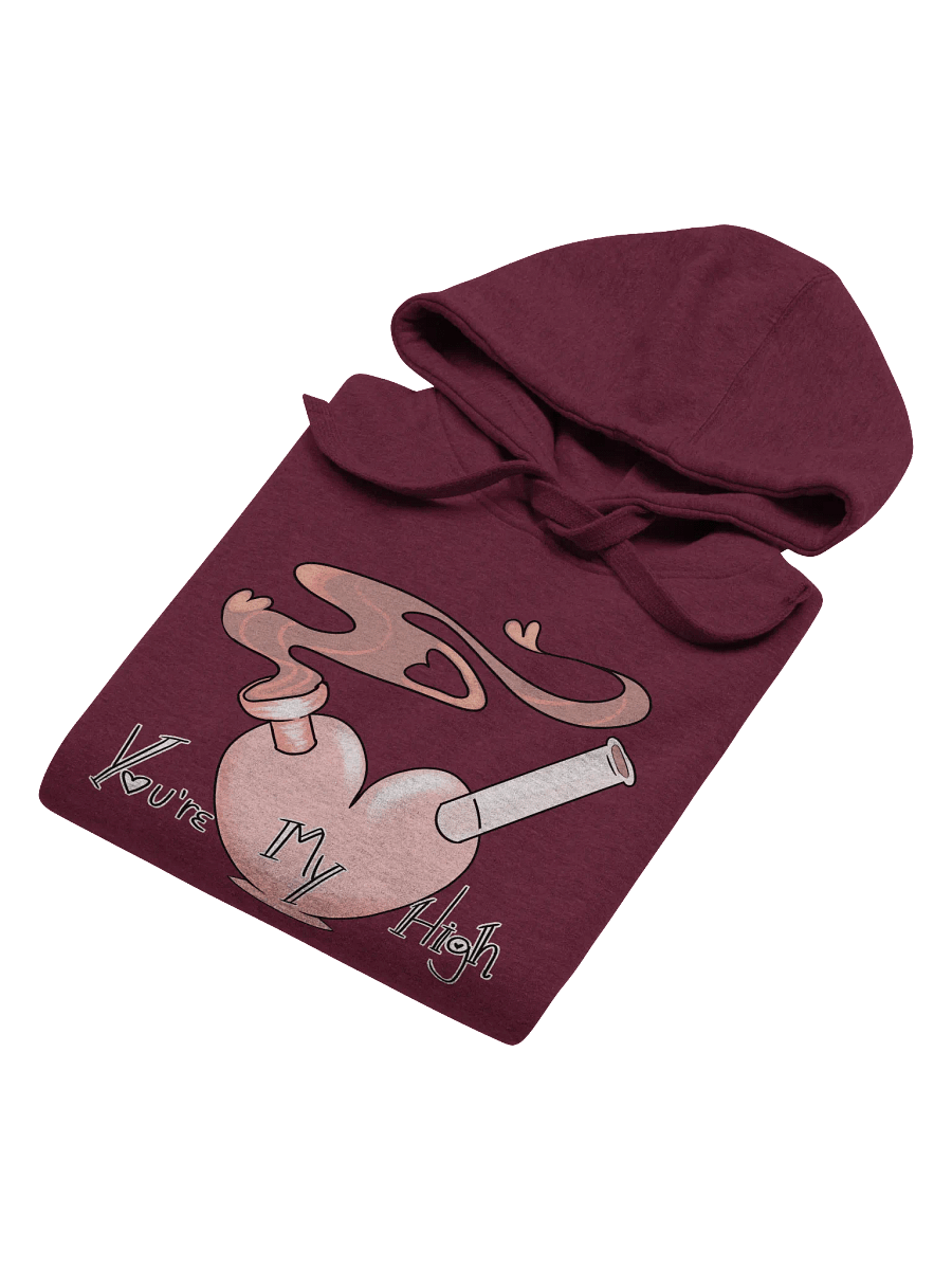 Cotton Blend Heartbreak Hoodie: “You’re My High” product image (41)