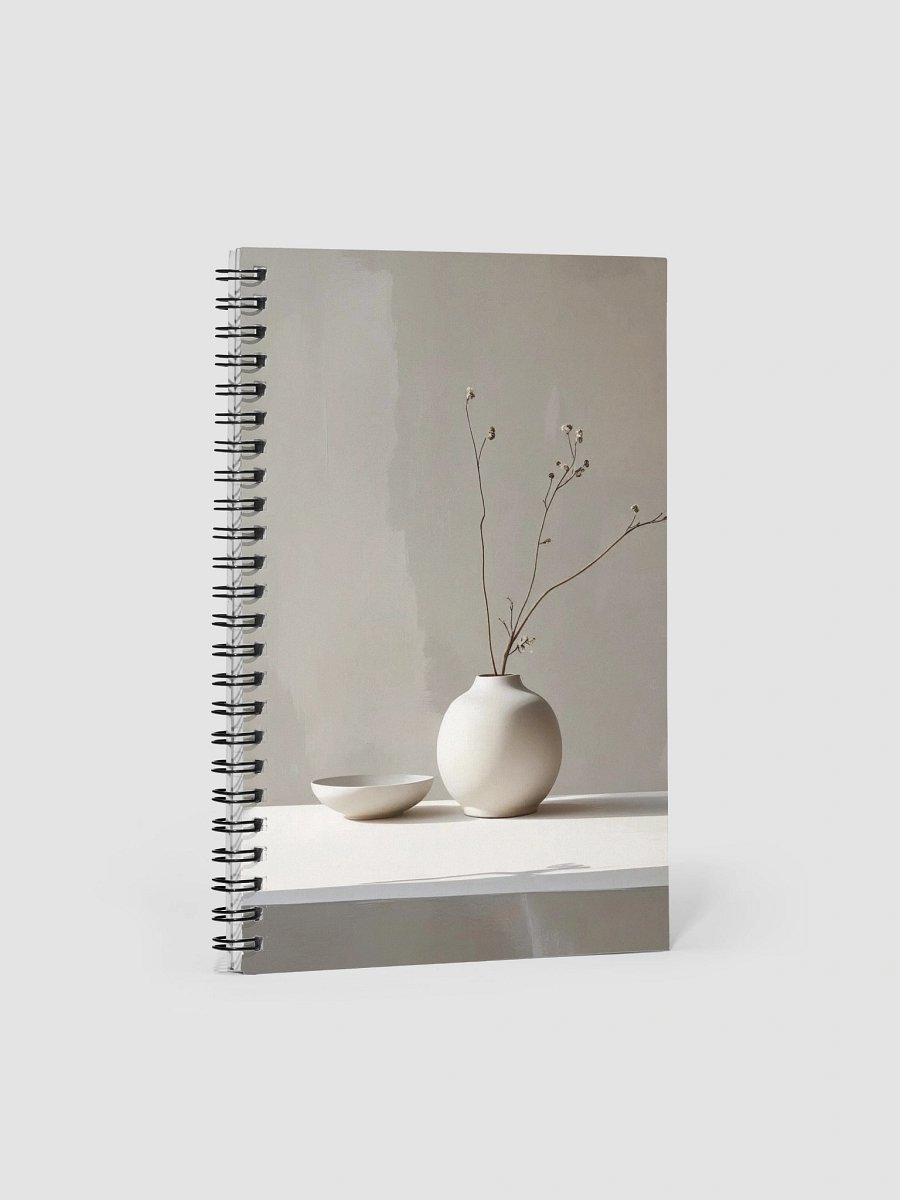 Minimalist Serenity Spiral Notebook product image (1)
