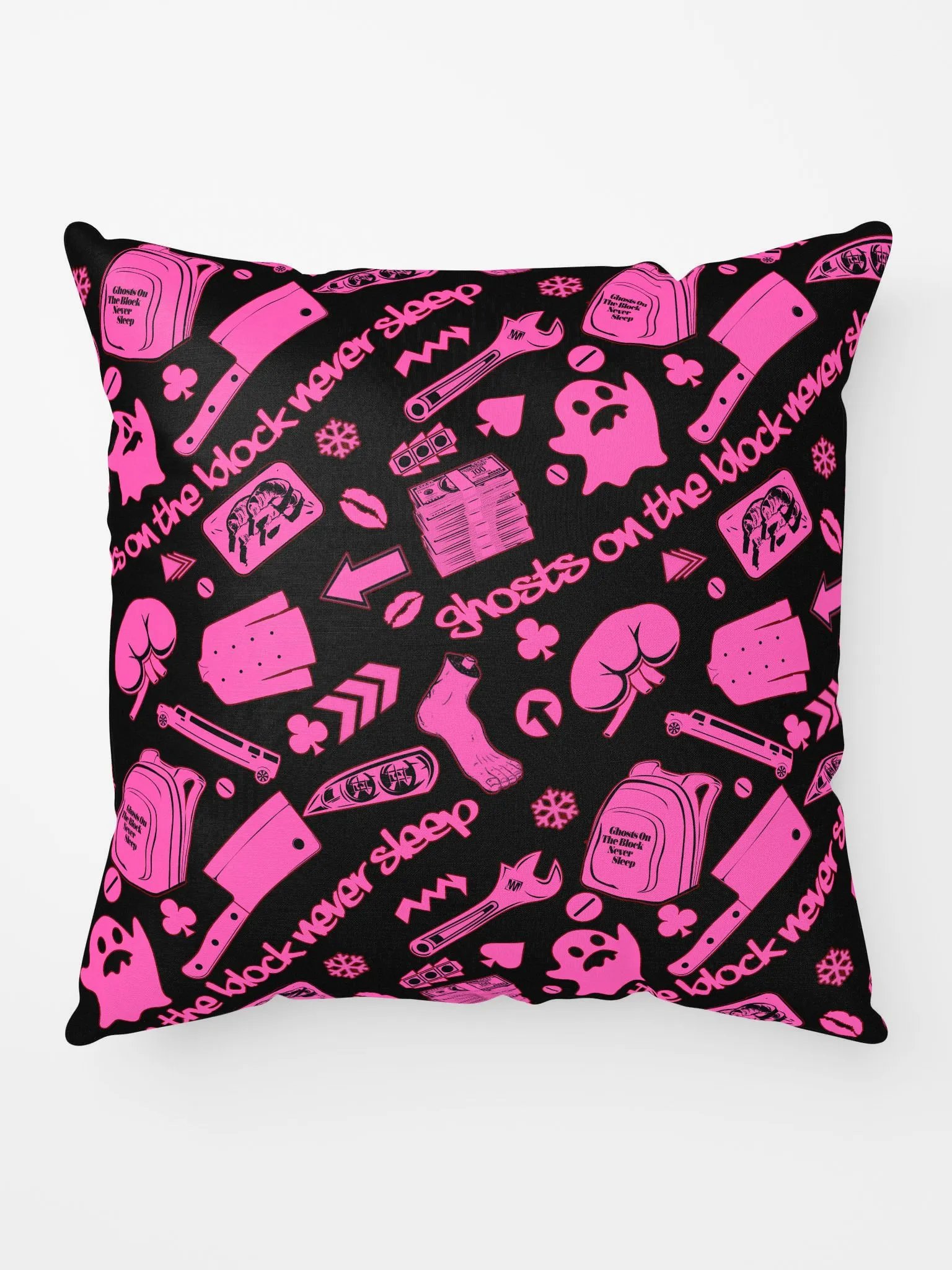 A8M - Ghosts On The Block Never Sleep Shorty Pillow (Pink November) product image (5)