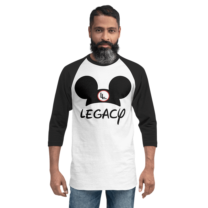 Legacy Disnerd Ears Raglan | White/Black product image (2)
