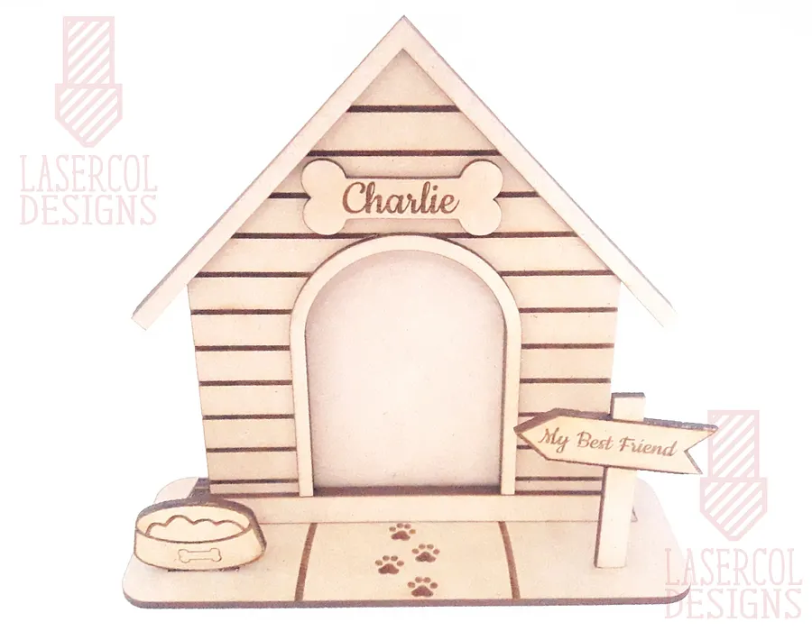 Dog House Photo Frame - Laser Cut Files product image (4)