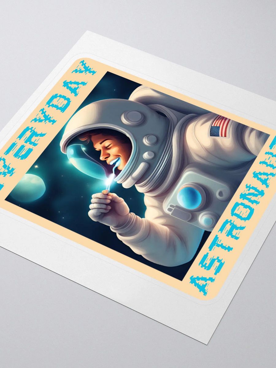 Everyday Astronaut Brushing Teeth Stickers product image (3)