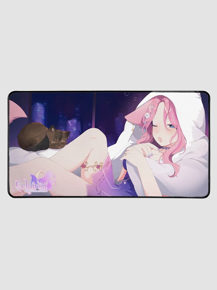 Sleepy Mooncat Desk Mat product image (1)