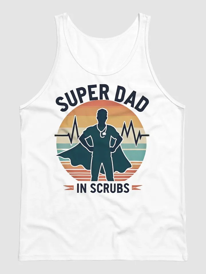 Super Dad in Scrubs Jersey Tank product image (2)