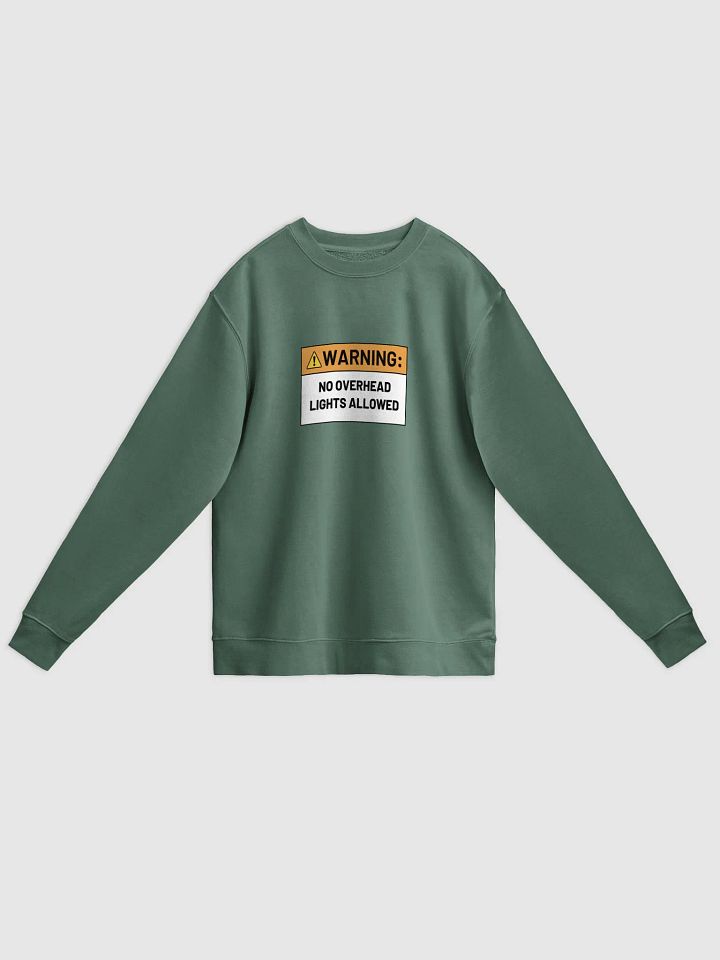 NO OVERHEAD LIGHTS printed pigment crewneck product image (7)