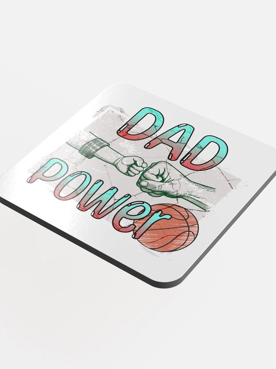 Dad Power Basketball Cork Coaster Set product image (4)