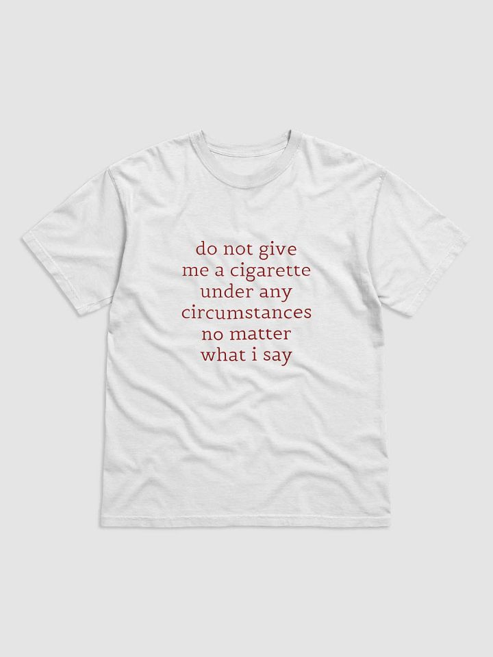 Anti-Smoking Reminder T-Shirt product image (1)