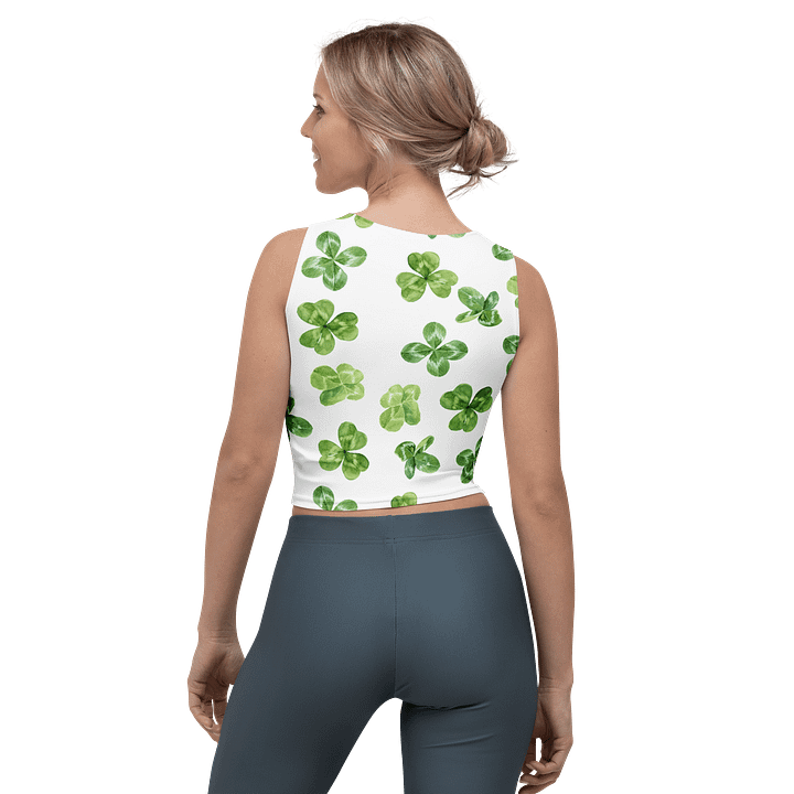 Barry Grady 'Lucky Clover' All-Over Crop Top product image (2)