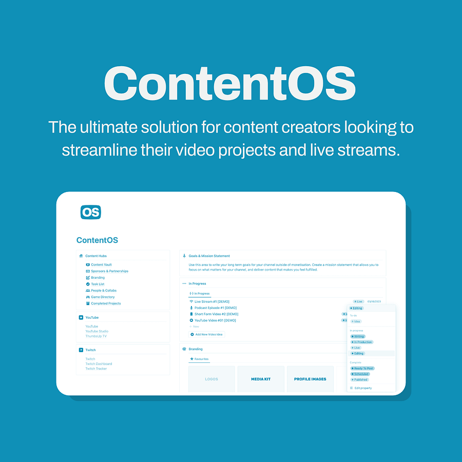 ContentOS | The Creator Dashboard Template product image (1)