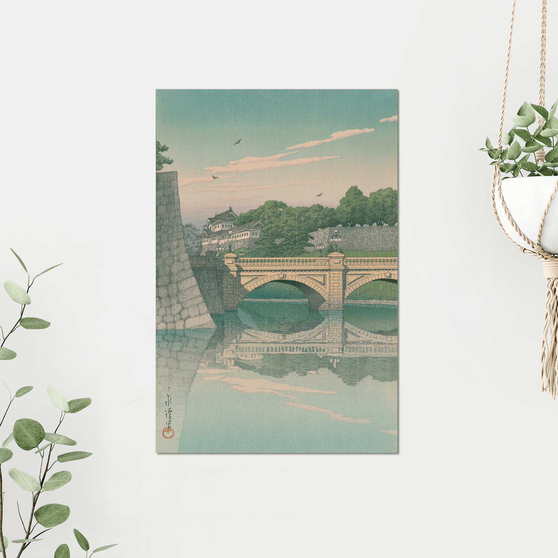 Morning at Nijubashi Bridge - Kawase Hasui product image (3)