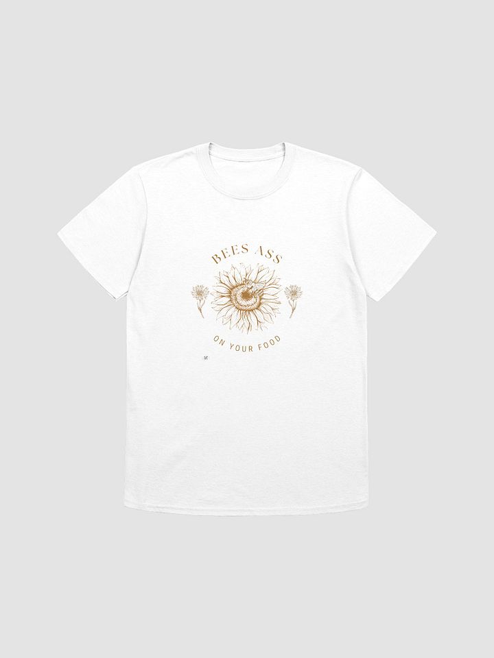 Bees Ass on Your Food Graphic Tee – Playful Vintage Botanical Statement Shirt product image (1)