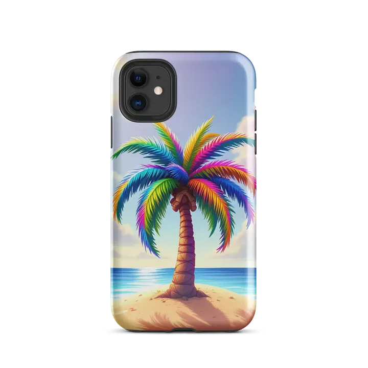 Rainbow Palm Paradise Phone Case - Protect Your Phone in Style! product image (24)