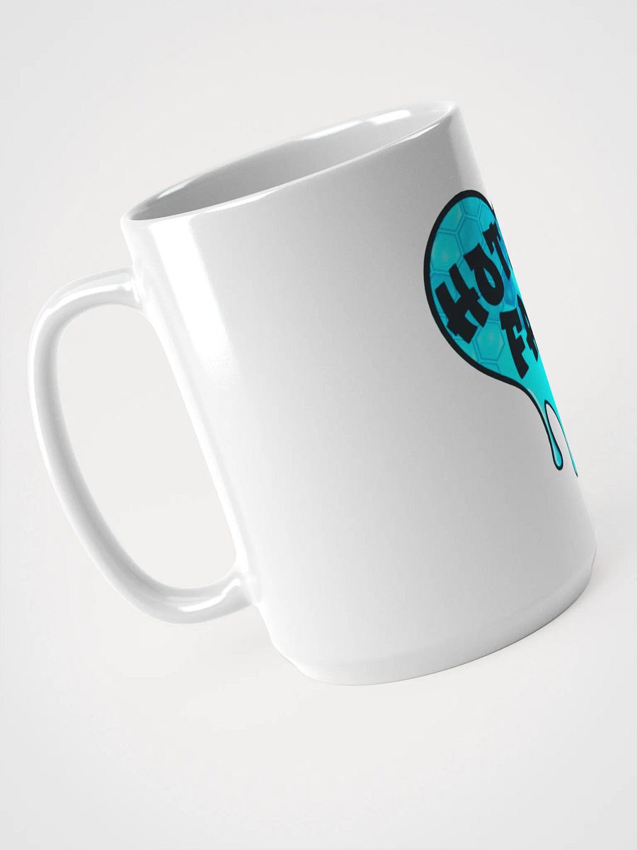 HOT BOX FAM BRIGHT BLUE HONEY COMB LOGO COFFEE MUG product image (3)