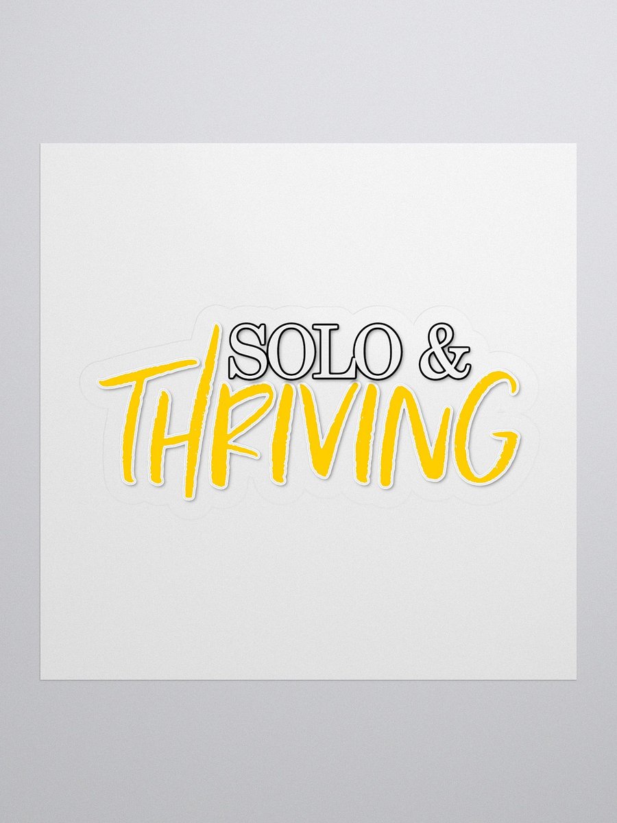 SOLO & THRIVING Kiss Cut Stickers product image (1)