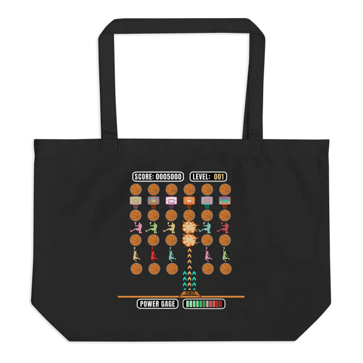 Space Gamer Basketball Hoops Mania Video Game Tote Bag product image (1)