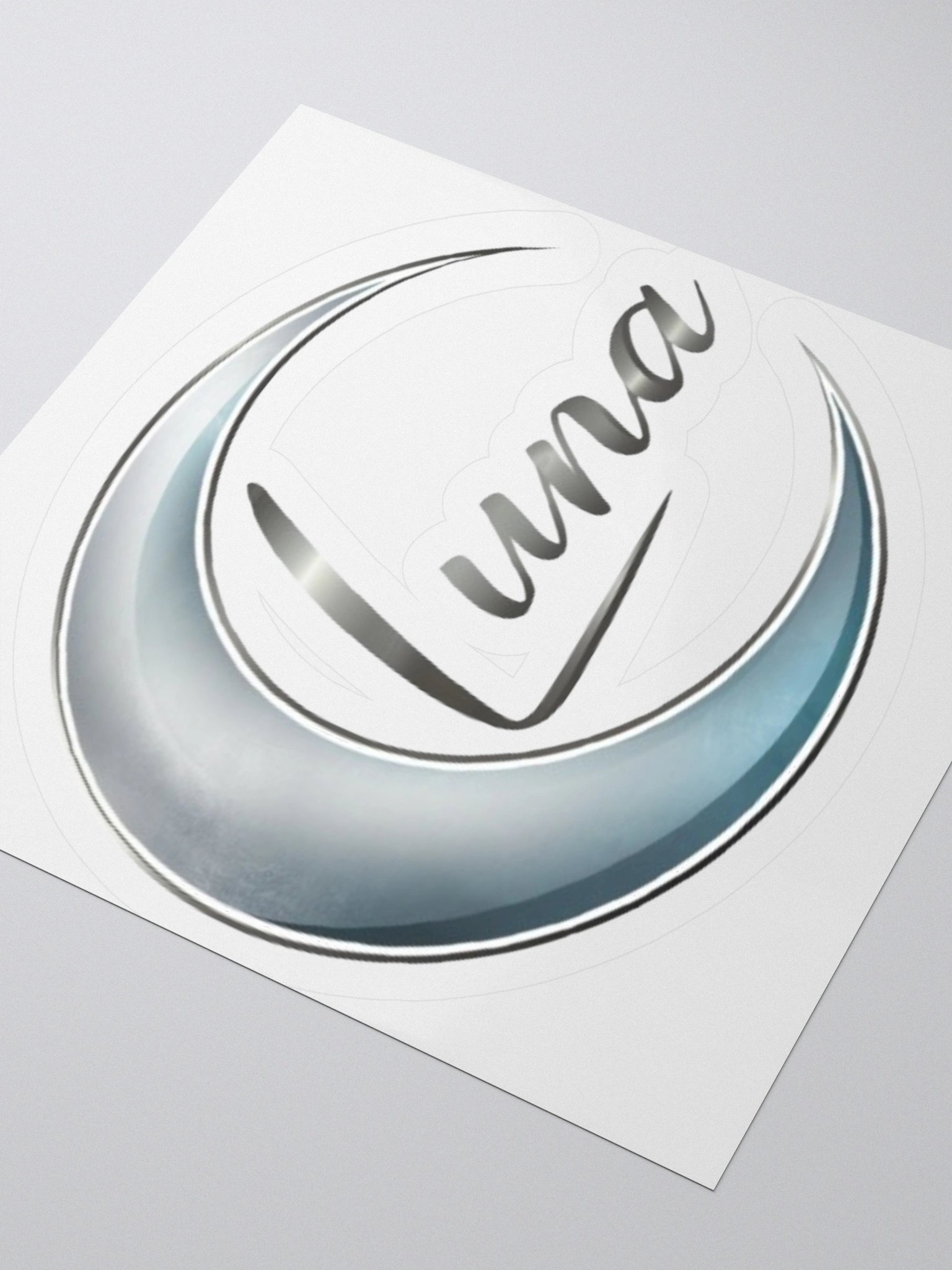 Luna Crescent Moon Vinyl Sticker - Celestial Boho Elegance product image (9)