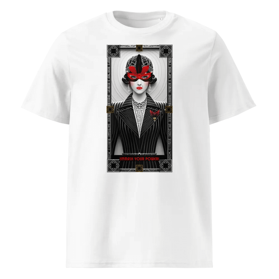 Unmask your Power Unisex Organic Cotton T-Shirt. product image (1)