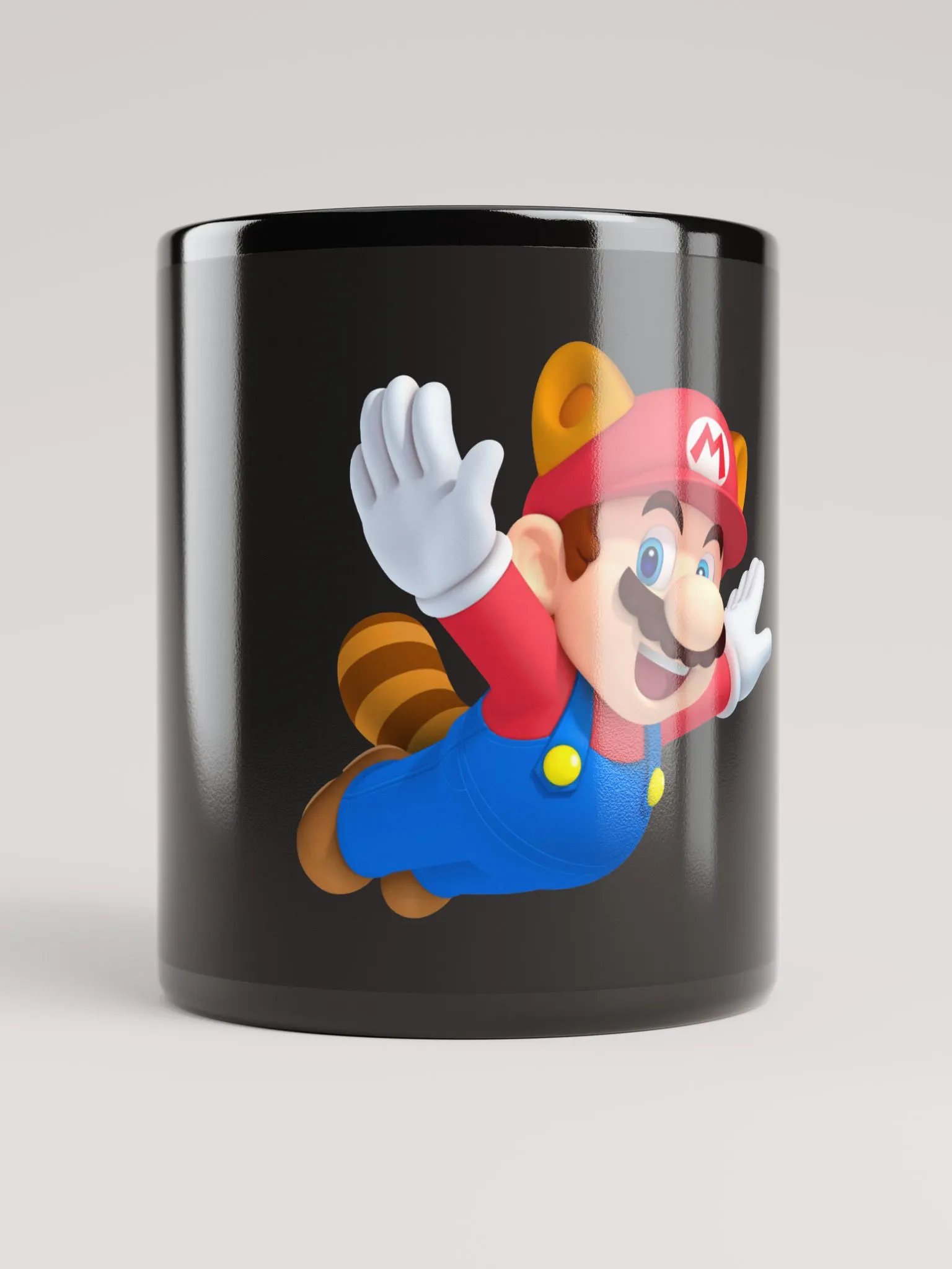 Jumping Mario Black Glossy Mug product image (10)