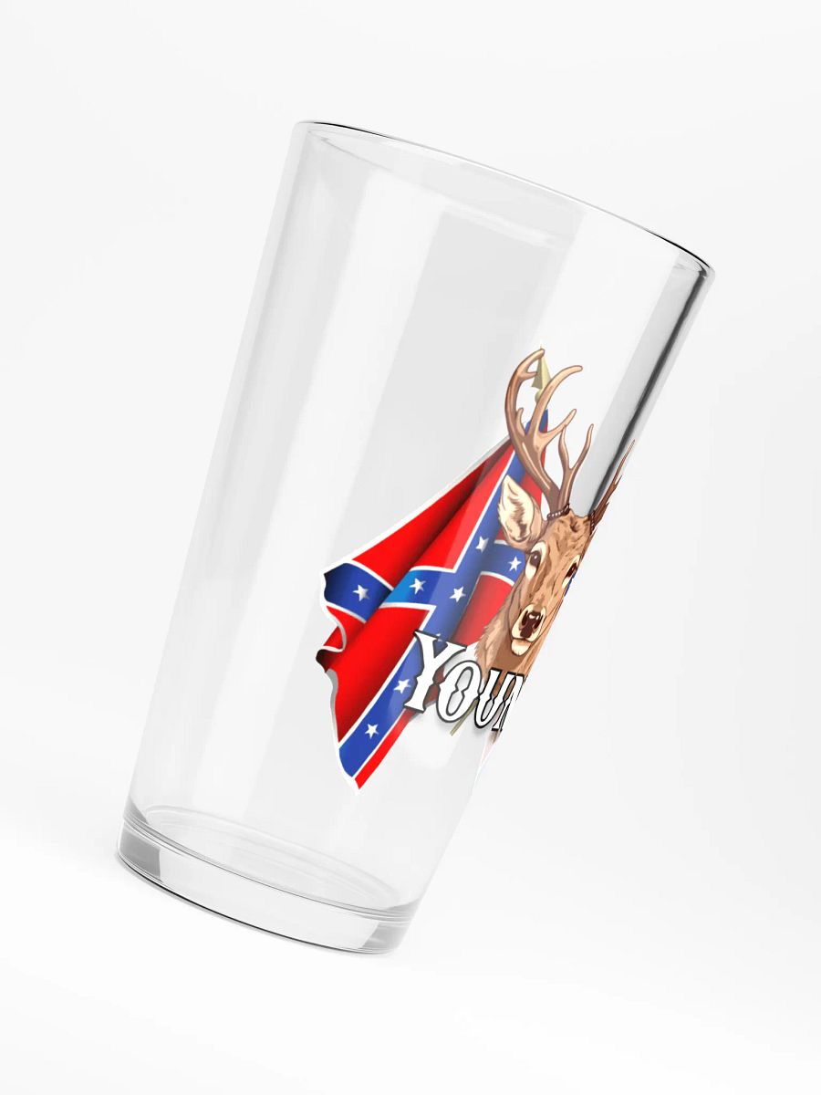 "Young" Last Name Rebel Redneck Deer - Shaker Pint Glass product image (6)