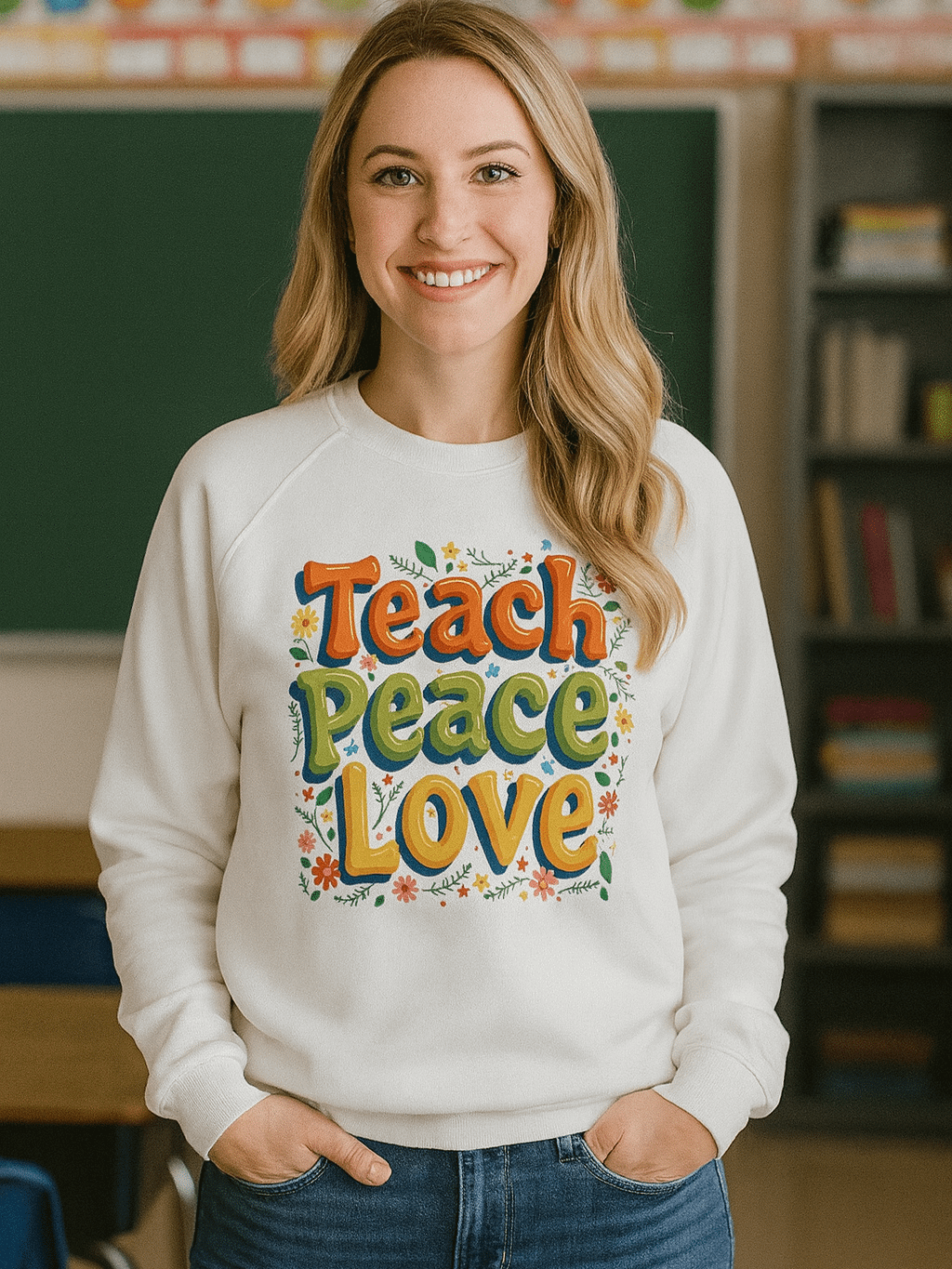 TEACH PEACE LOVE Sweater product image (1)