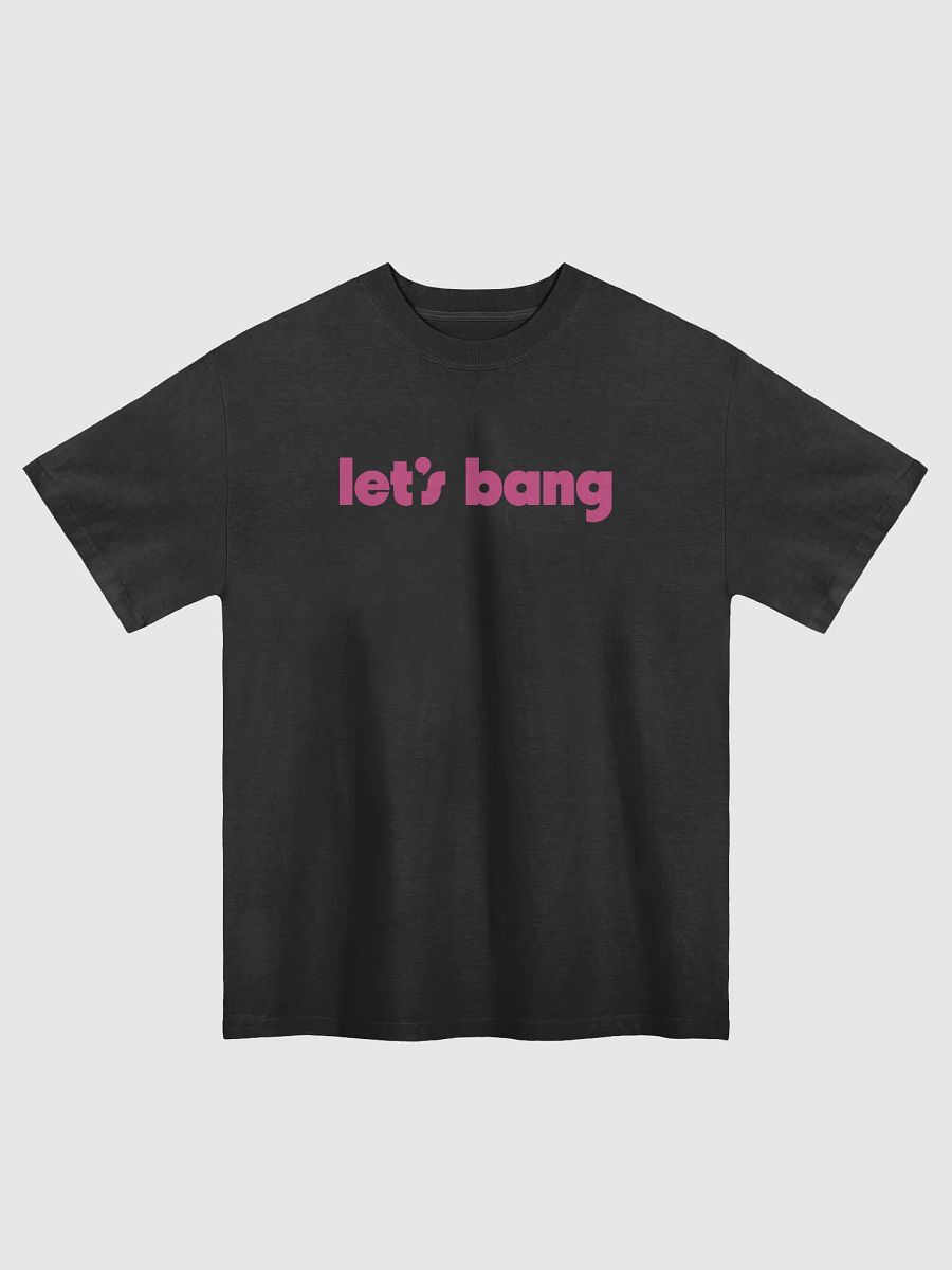 let's bang. black/pink, oversized tee product image (2)