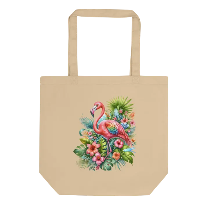 Tropical Flamingo Paradise Tote Bag product image (1)