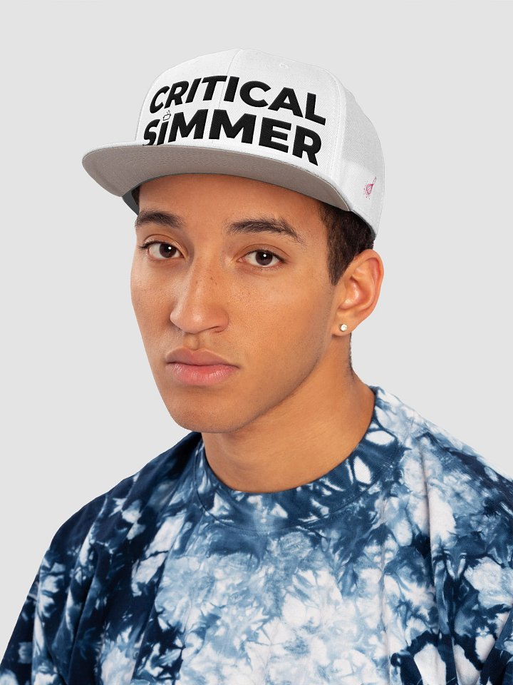 Critical Simmer Snapback | Funny Cooking Hat product image (2)