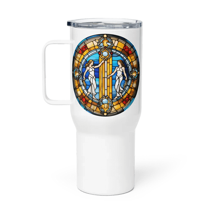 Spiritual Gemini - Unique Travel Mug Design - Circle Energy product image (1)