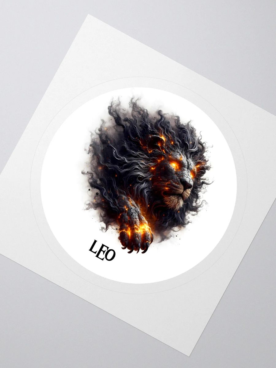 Mythical Leo Zodiac Round Sticker product image (4)