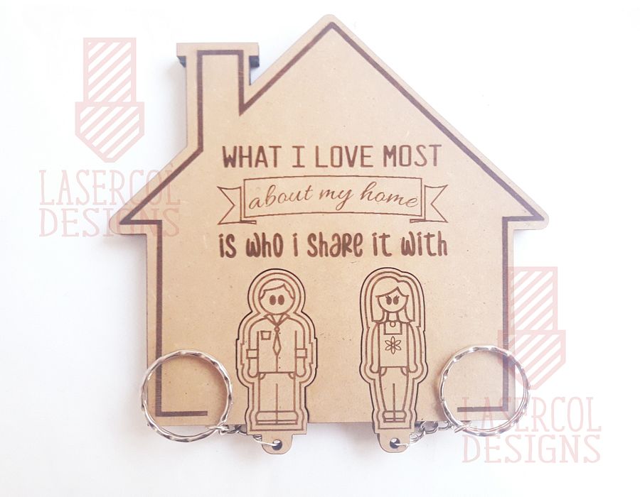 Wall Key Holder - Laser Cut Files product image (5)