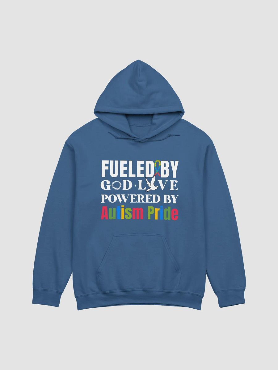 Fueled By God, Powered By Autism Pride, Autism Gildan Hoodie product image (2)