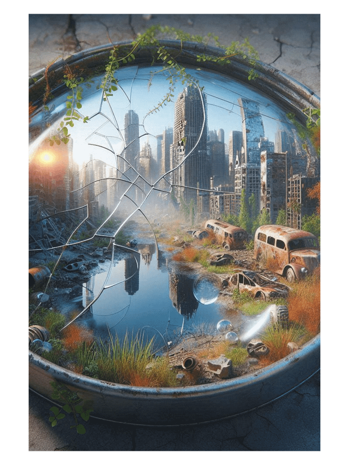 Post-Apocalyptic Reflection Enhanced Matte Paper Poster product image (1)